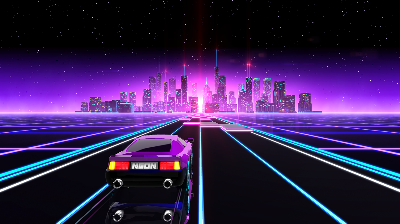 Neon Drive - 80s Arcade Game: a game by fraoula